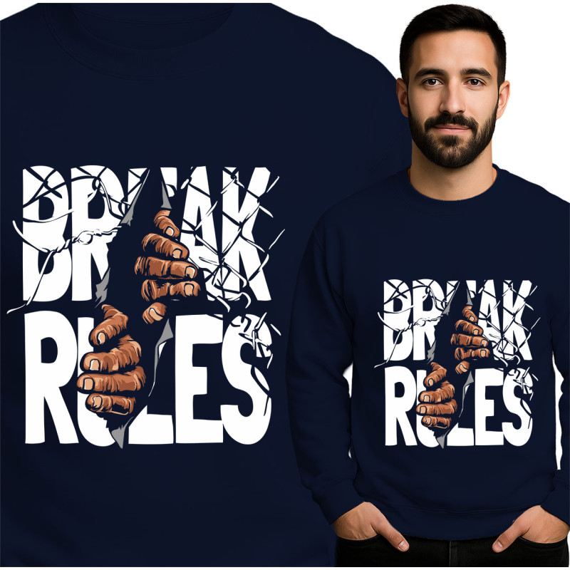 Bold Break Rules Sweatshirt