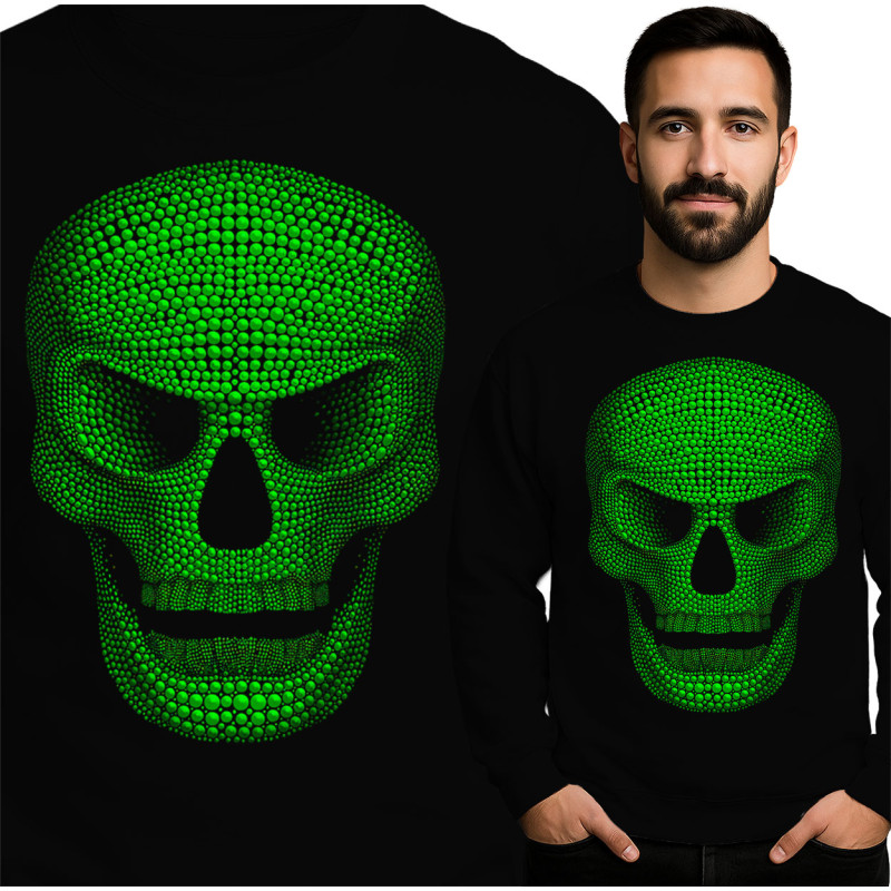 Glow-in-the-Dark Skull Sweatshirt