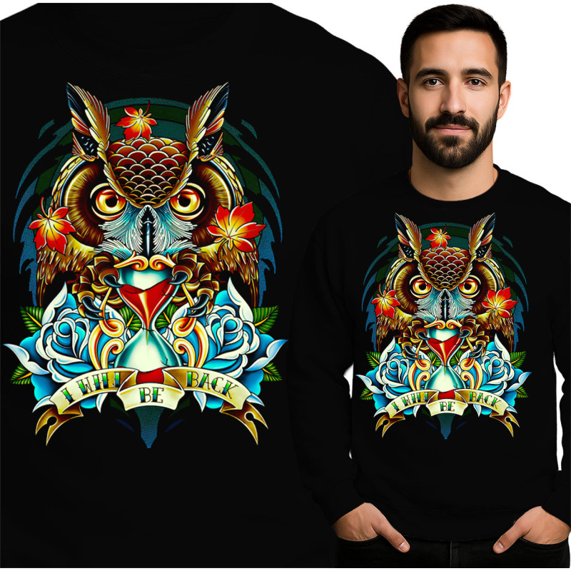 Stijlvolle Uil Sweater - Ik Kom Terug