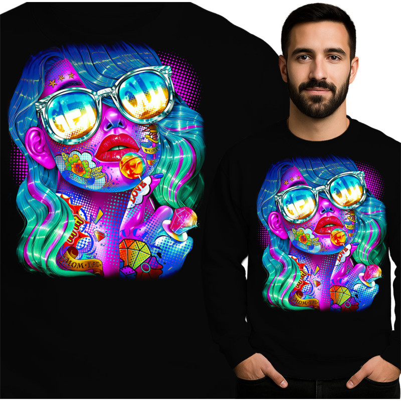 Colorful Graphic Sweatshirt