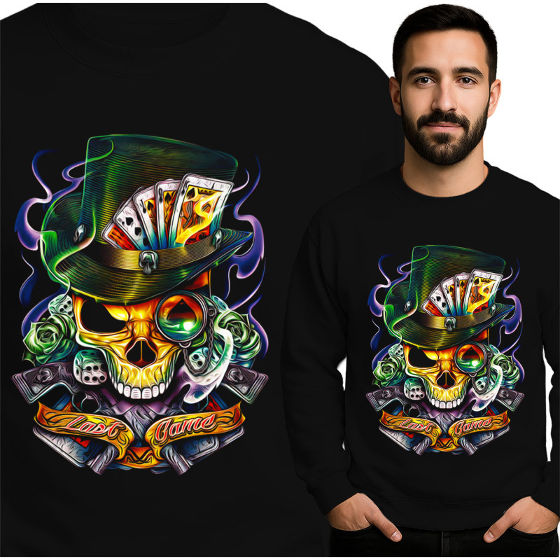 Bold Skull Graphic Sweatshirt