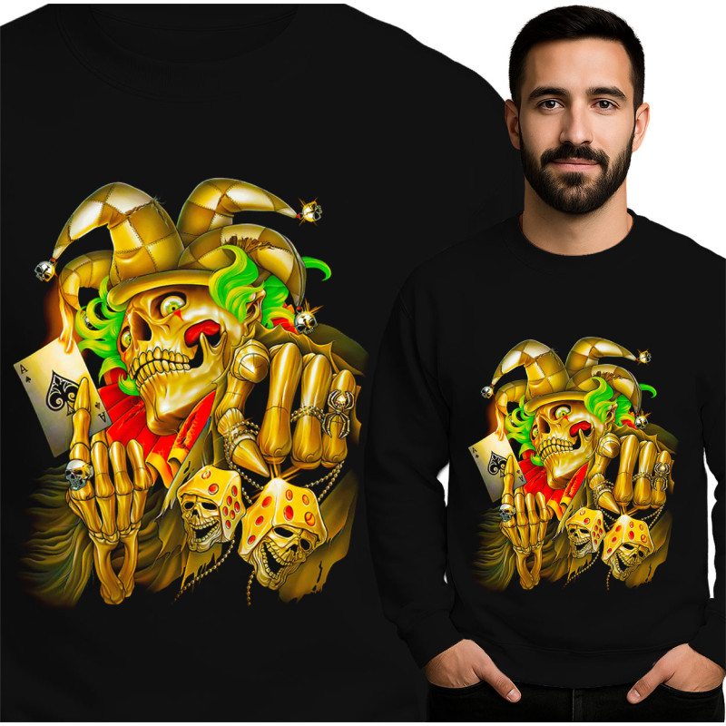Bold Skull Jester Sweatshirt