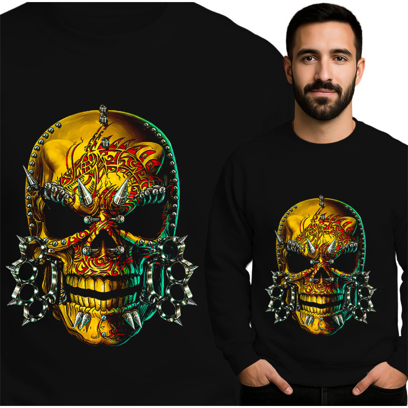 Stylish Skull Graphic Sweatshirt
