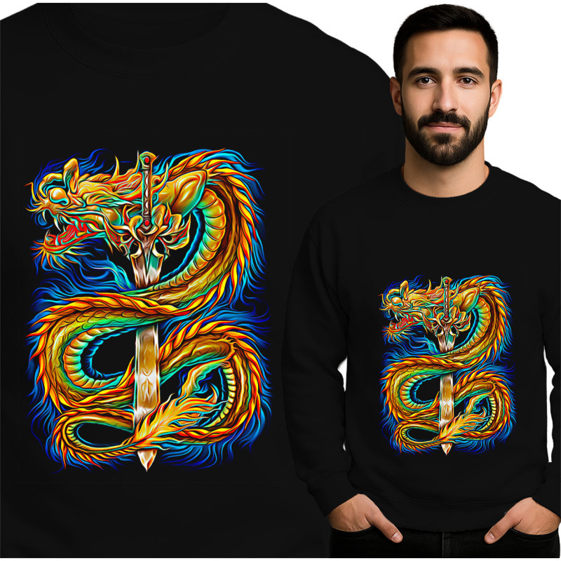 Fierce Dragon Graphic Sweatshirt