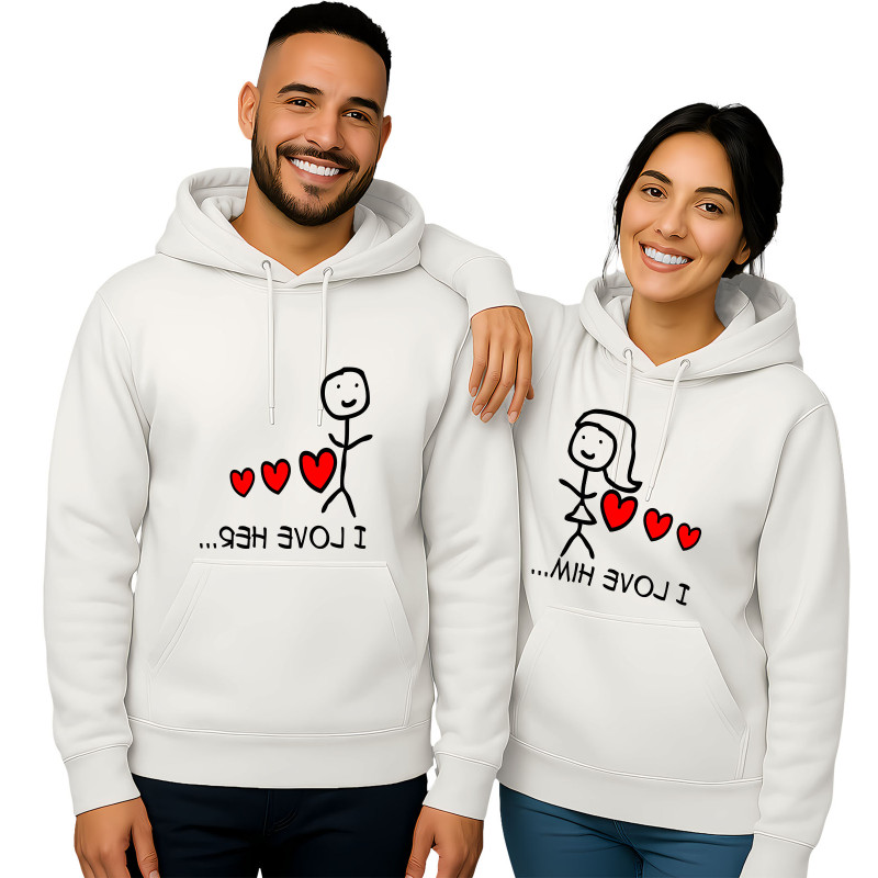 "I LOVE HER..." and "I LOVE HIM...,"