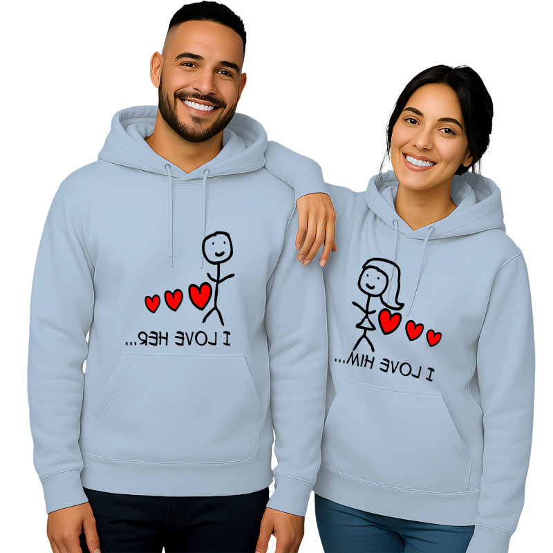"I LOVE HER..." and "I LOVE HIM...,"