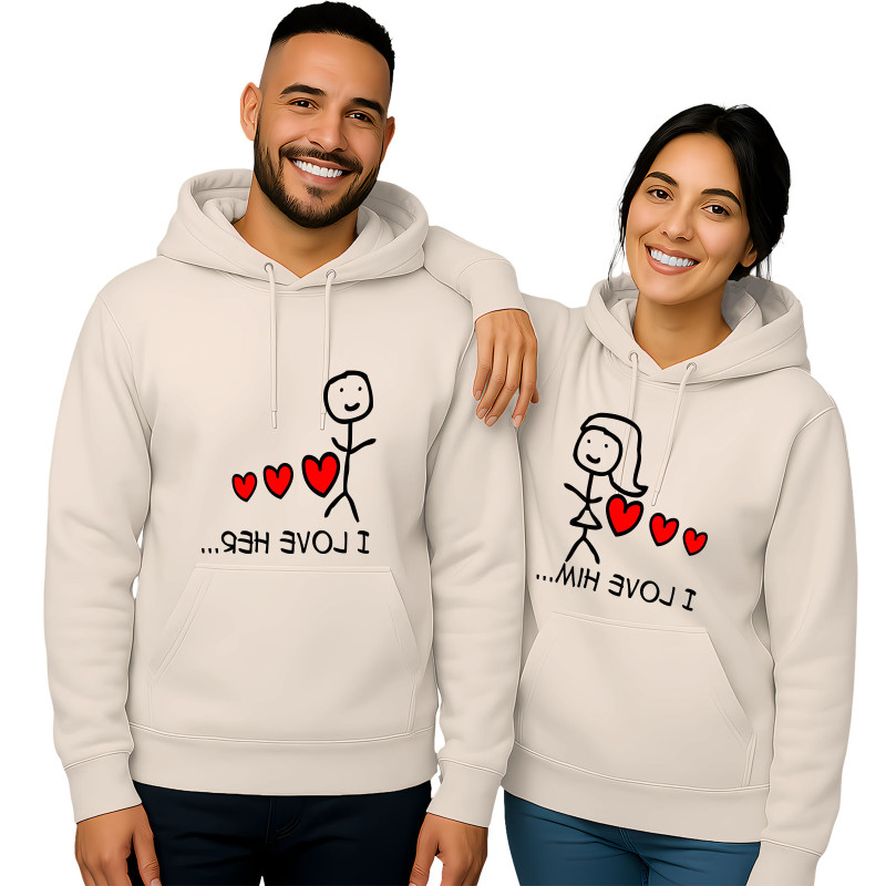 "I LOVE HER..." and "I LOVE HIM...,"
