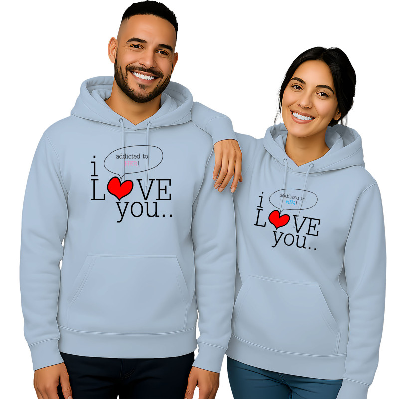 "His & Hers "I LOVE You.. Addicted to You"
