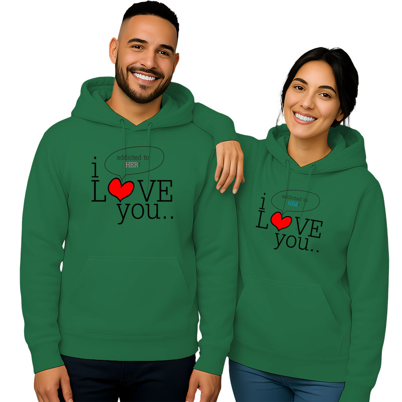 "His & Hers "I LOVE You.. Addicted to You"