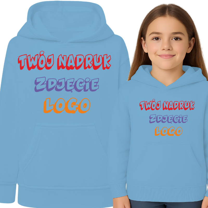 Bluza dziecięca z kapturem personalizacja