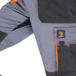 SPODNIE OGRODNICZKI PROMAN STRETCH 250 POMARAŃCZOWY
