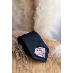 Personalizowana naszywka ze zdjęciem na krawat dla taty
