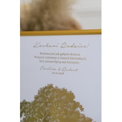 Podziękowanie dla rodziców plakat w ramce A4 prezent