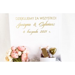 Pudełko ozdobne białe A3 na podziękowanie dla rodziców
