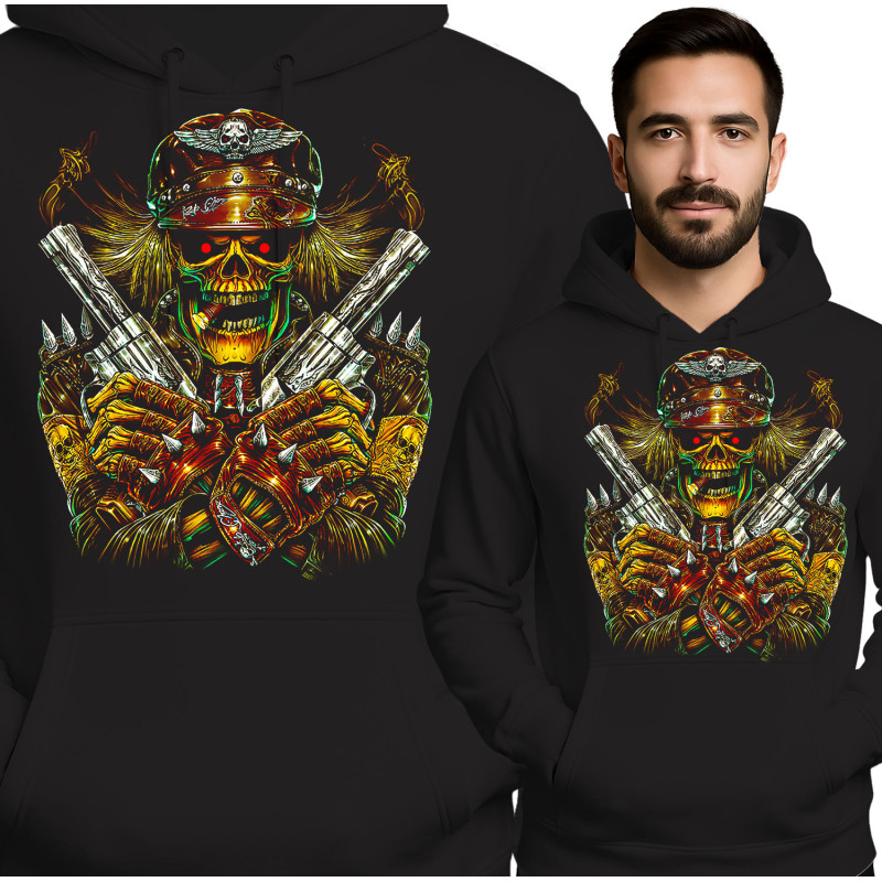 Bold Skull Graphic Hoodie