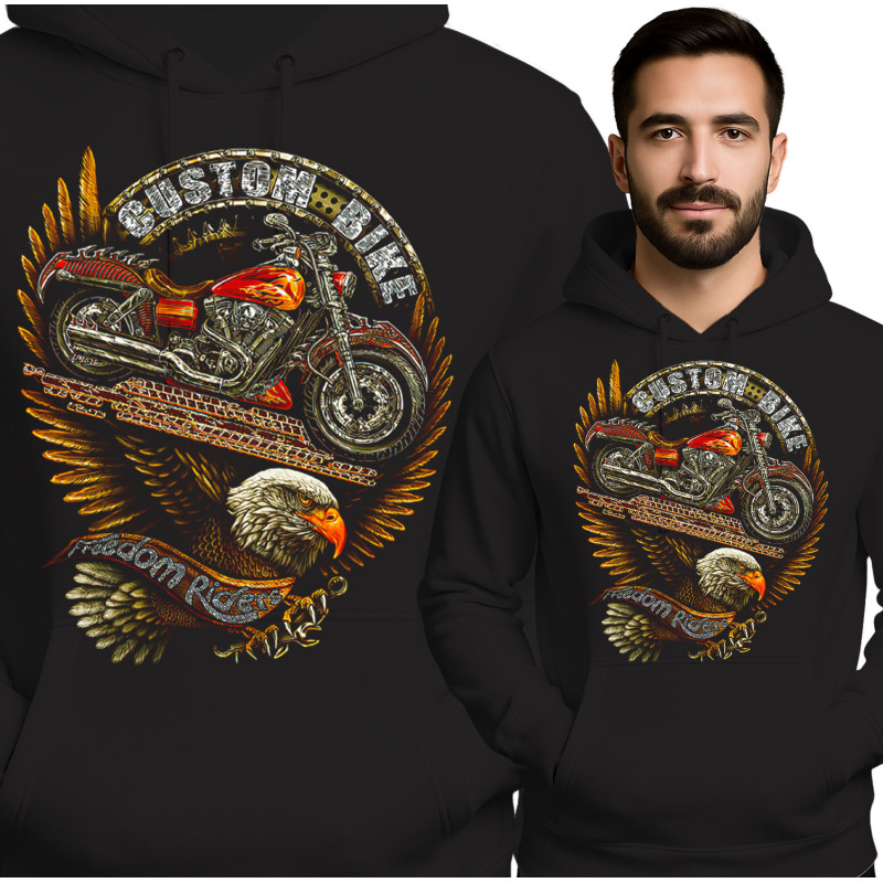 Custom Bike Hoodie for Freedom Riders