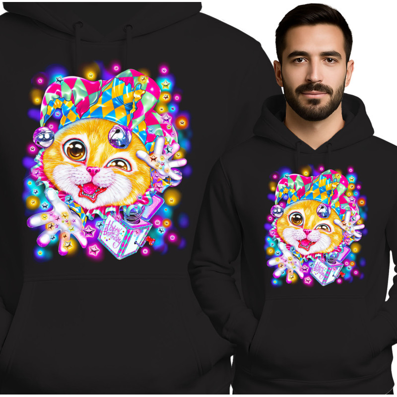 Colorful Cat Hoodie