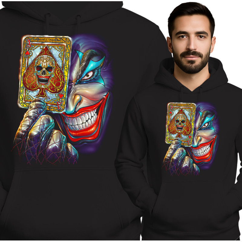 Bold Joker Playing Card Hoodie