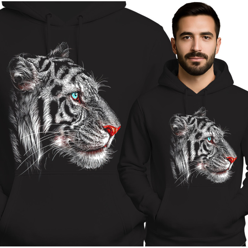Stylish Black Tiger Hoodie