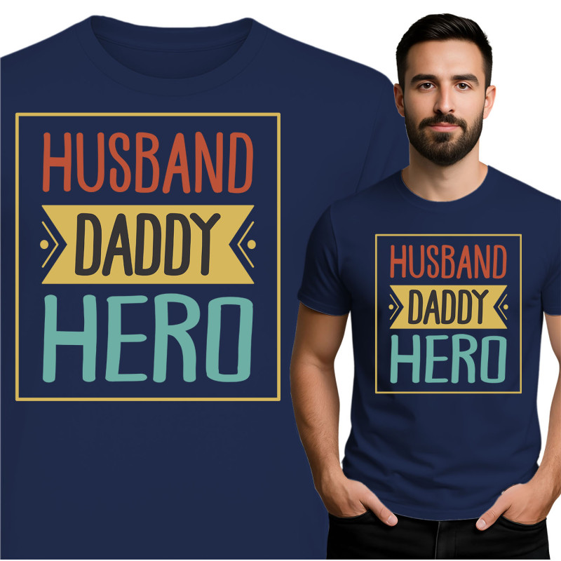 Echtgenoot Papa Held T-Shirt