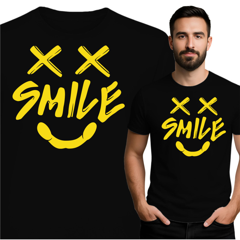 Trendy Smile Grafisch T-Shirt