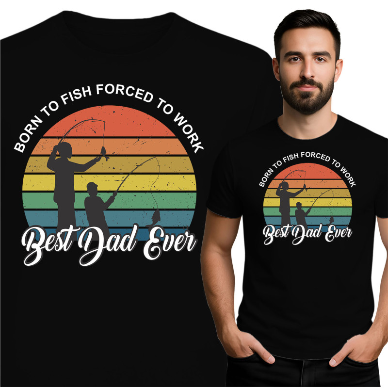 Born to Fish T-Shirt - De Beste Papa Ooit