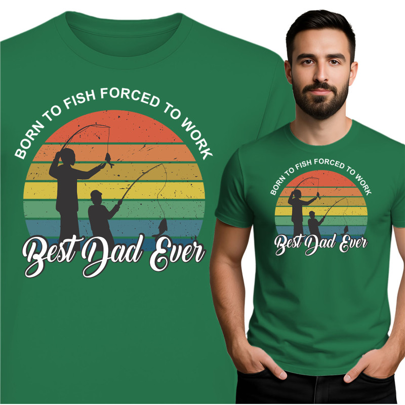 Born to Fish T-Shirt - De Beste Papa Ooit