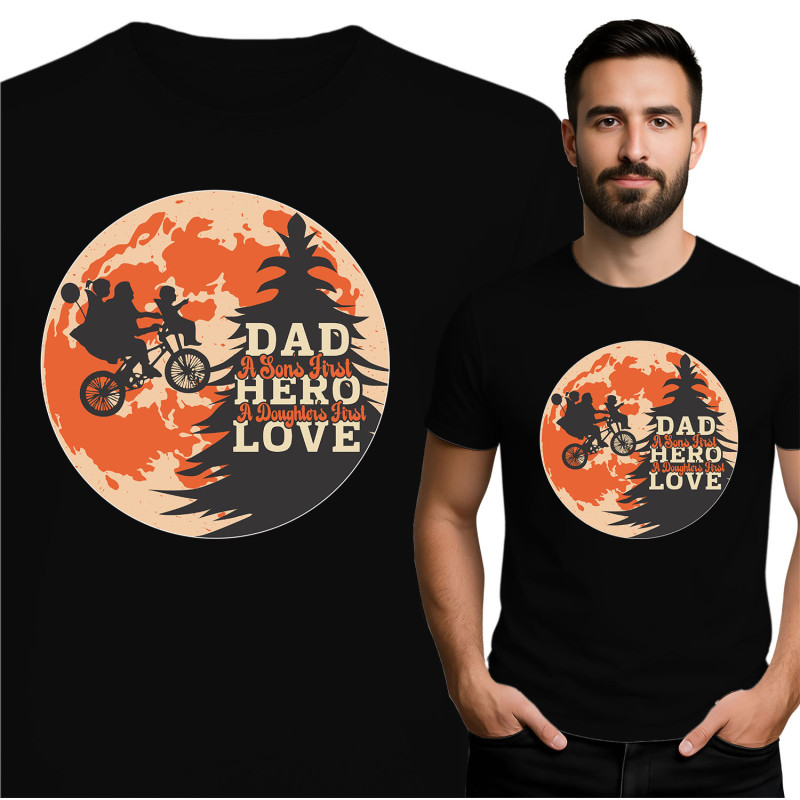 Papa T-Shirt: De Eerste Held van een Zoon, De Eerste Liefde van een Dochter