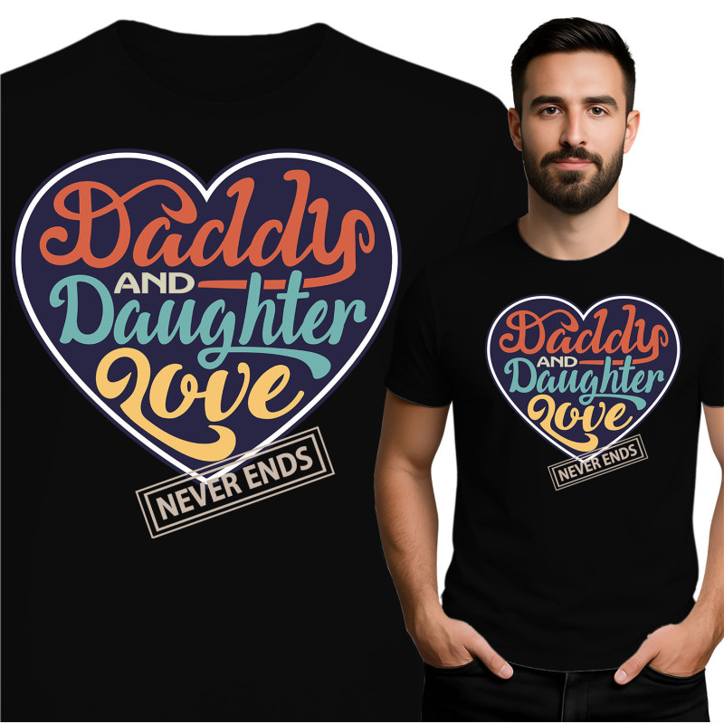 T-Shirt Papa en Dochter Liefde