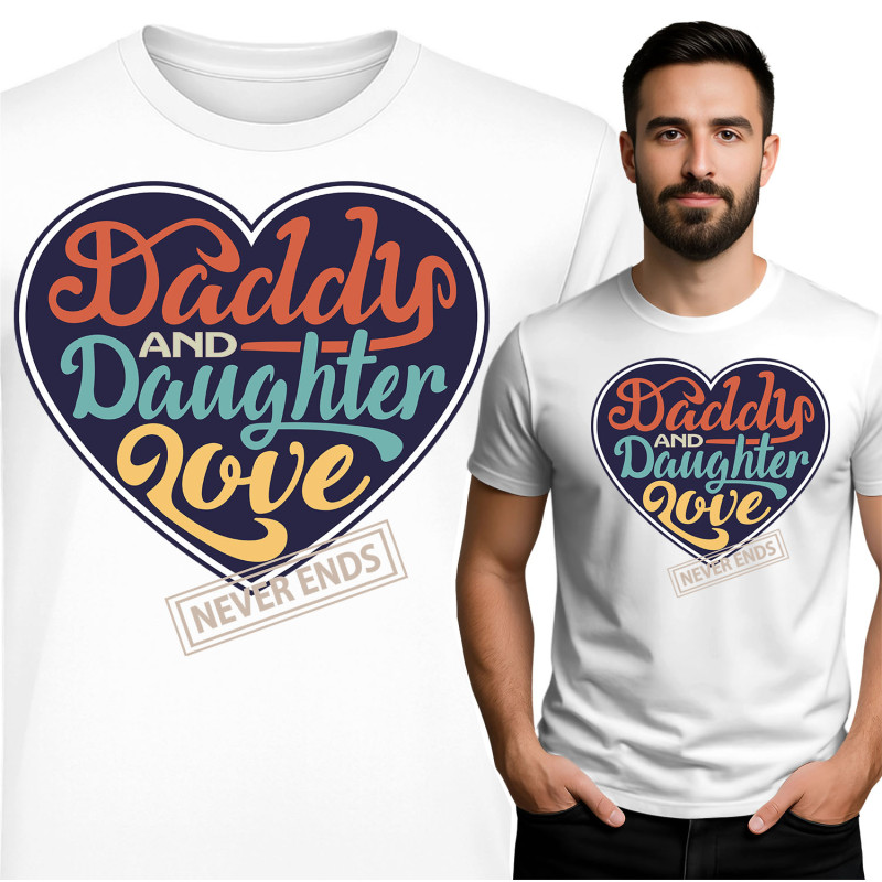 T-Shirt Papa en Dochter Liefde