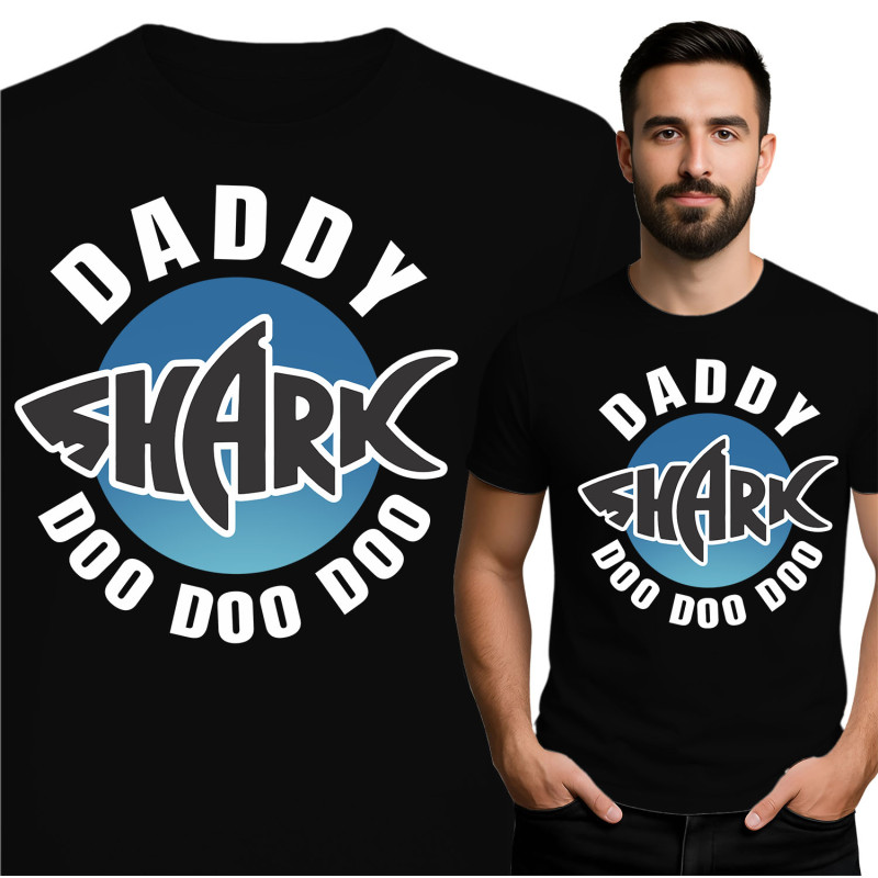 Koszulka męska 'Daddy Shark'