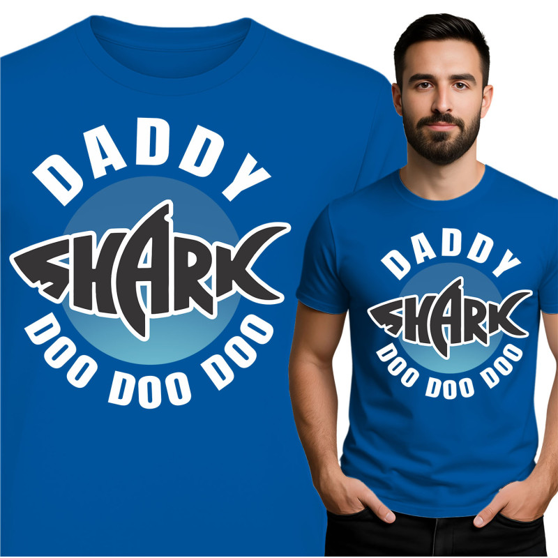 Koszulka męska 'Daddy Shark'