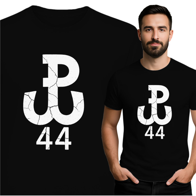 Zwarte T-shirt met Gebroken Logo