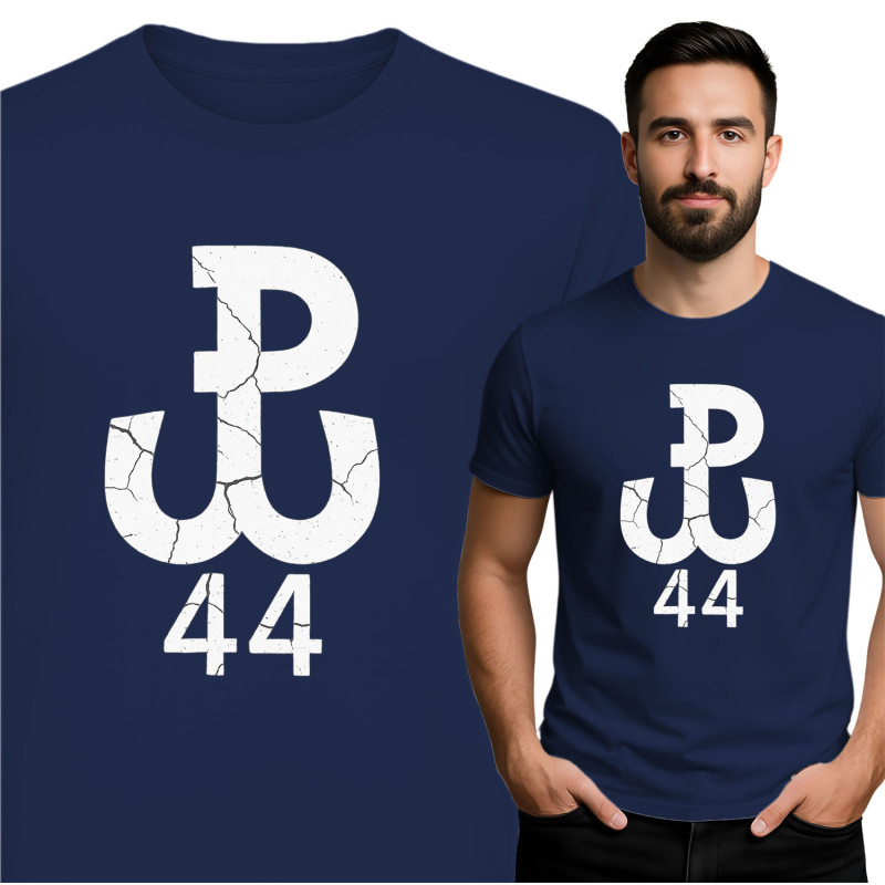 Koszulka męska 'pękniętym logo.'