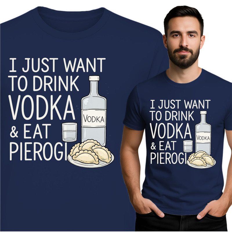 Vodka & Pierogi Liefhebber T-Shirt