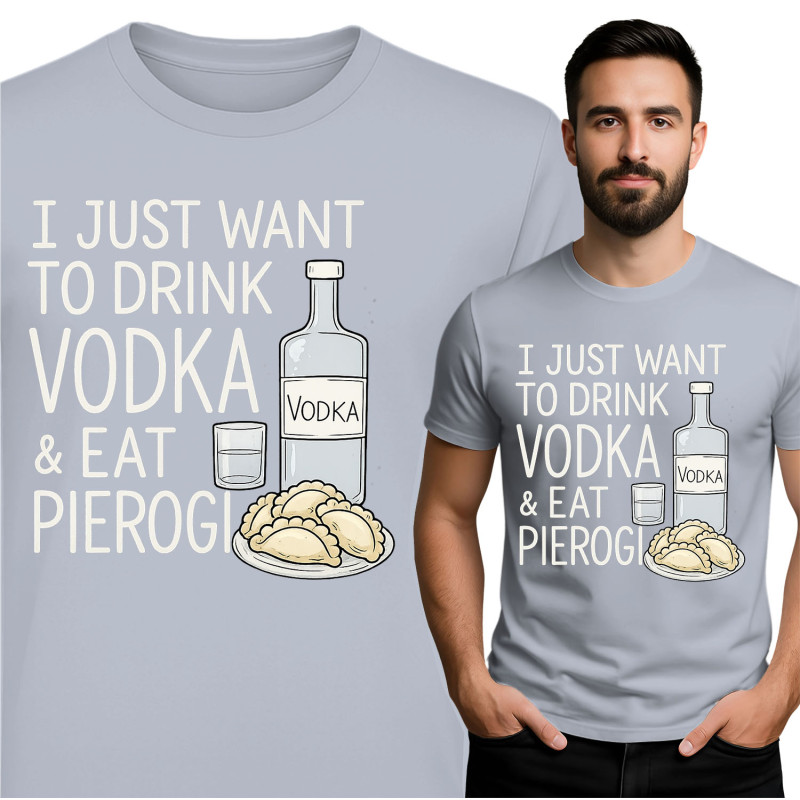 Vodka & Pierogi Liefhebber T-Shirt