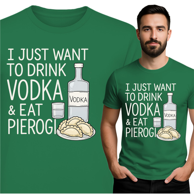 Vodka & Pierogi Liefhebber T-Shirt