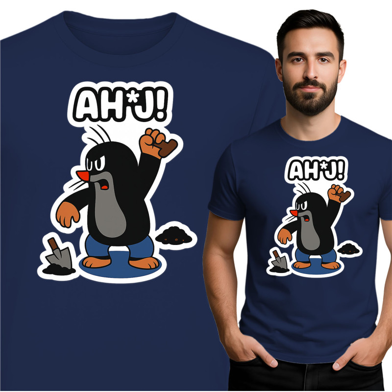 Trendy T-shirt met Mole Design