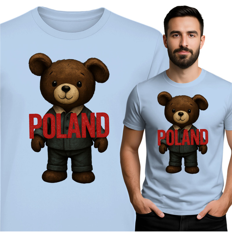 Koszulka męska 'Misiem Polska'