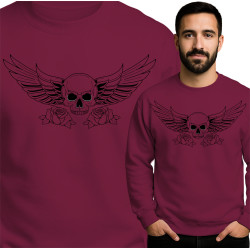 Bluza męska 'Czaszka ze skrzydłami'