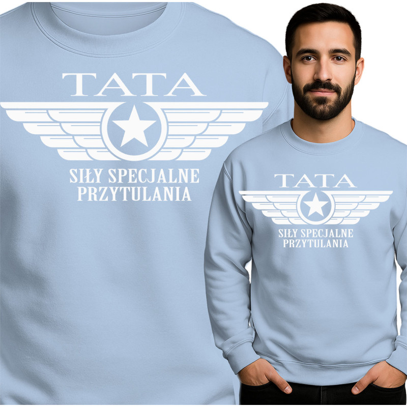 Bluza męska 'TATA SILY SPECJALNE PRZYTULANIA'