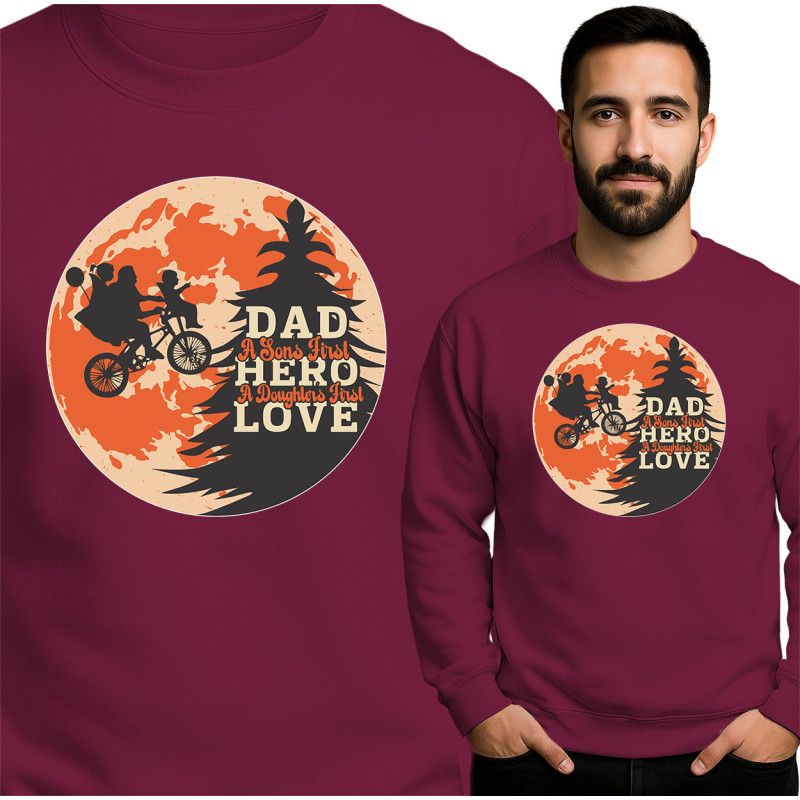 Bluza męska  'A Son's First Hero, A Daughter's First Love'