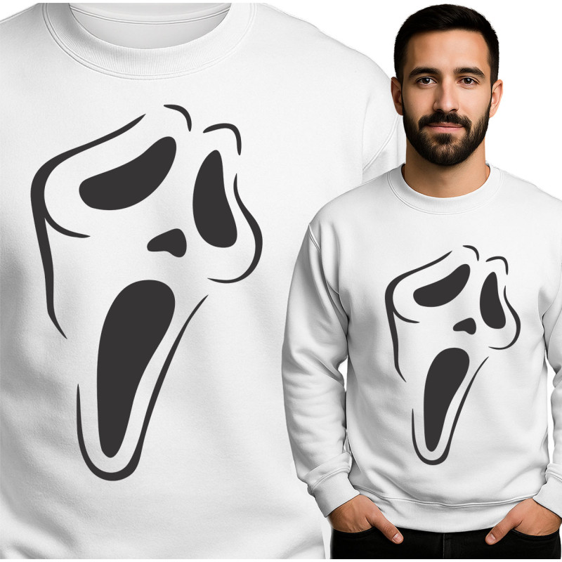 Bluza męska 'grafika Scream'