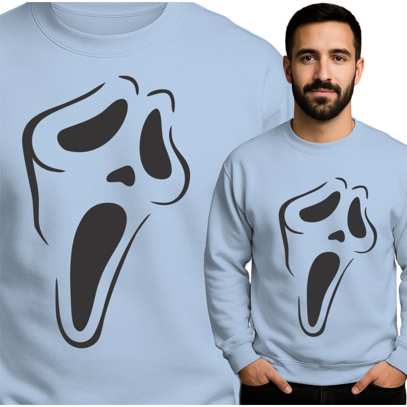 Bluza męska 'grafika Scream'