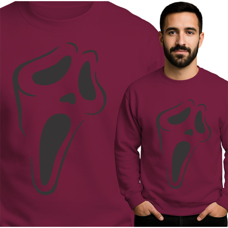 Bluza męska 'grafika Scream'