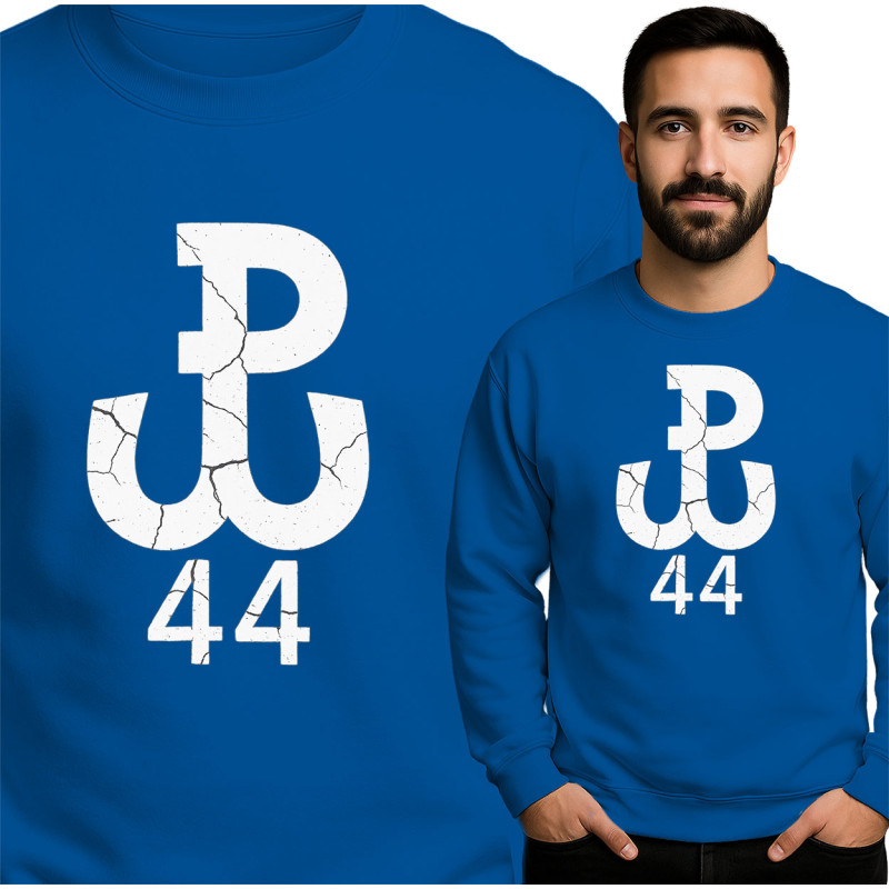 Bluza męska 'pękniętym logo.'