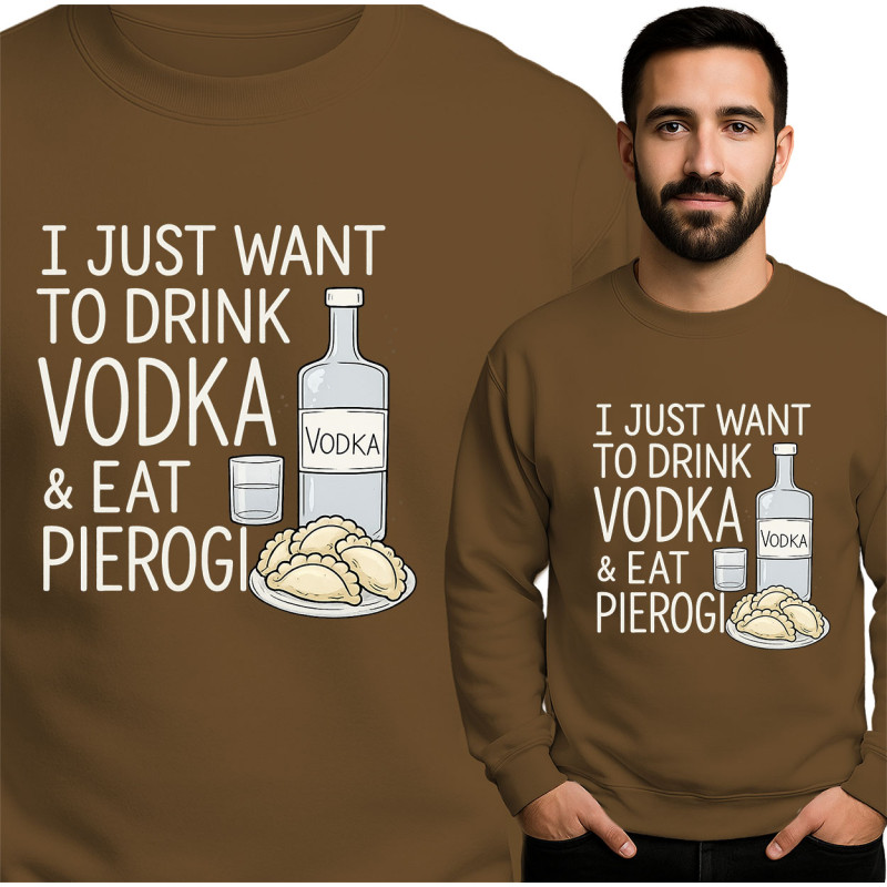 Bluza męska 'Miłośnicy wódki i pierogów'