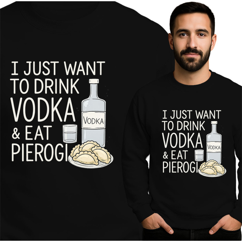 Bluza męska 'Miłośnicy wódki i pierogów'
