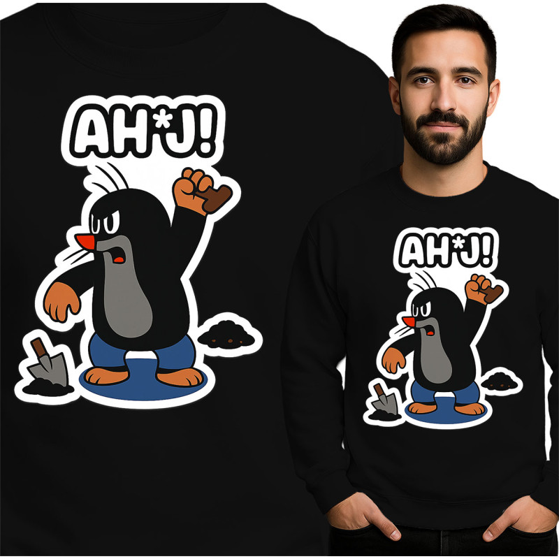Grappige Cartoon Mol Sweatshirt