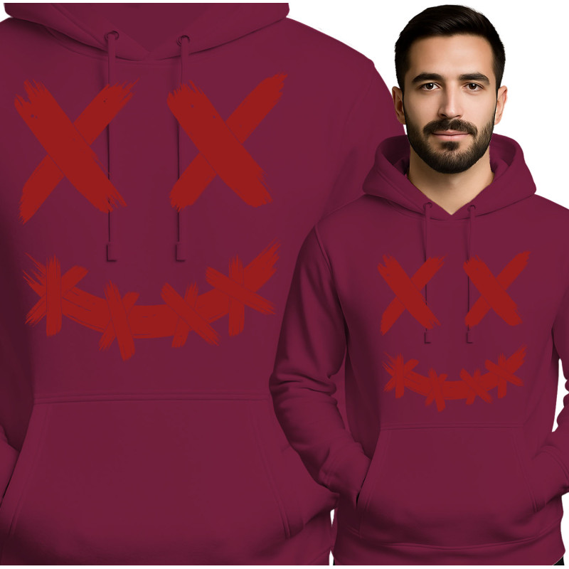 Bluza męska 'Buźka z krzyżykami'